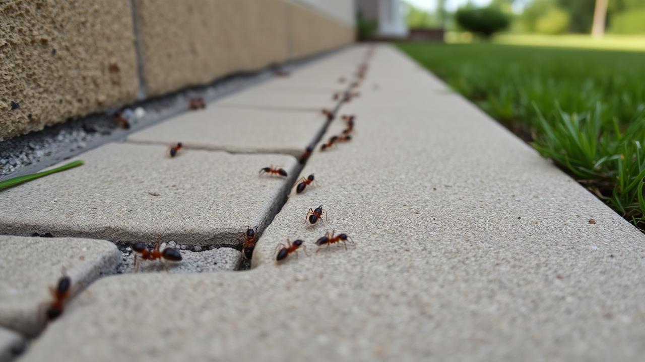 Ant trail along a kitchen countertop edge and backsplash in a Salt Lake City home